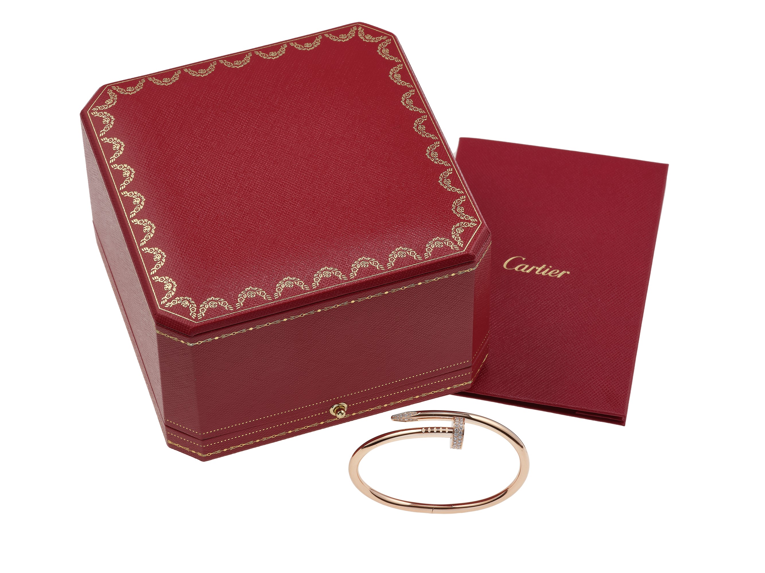 Cartier, Bracciale “Juste un Clou” con diamanti in oro giallo 750/1000