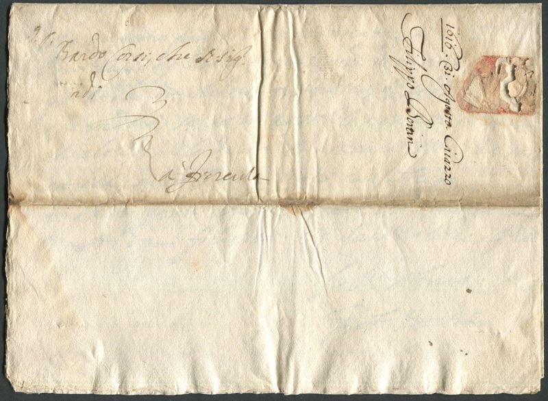 1616,  Marchesato di Caiazzo, Lettera da Caiazzo a Firenze del 31 agosto 1616  - Auction Postal History and Philately - Cambi Casa d'Aste