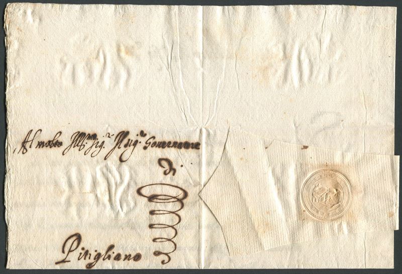 1630, Lettera da Roma a Pitigliano  - Asta Storia Postale e Filatelia - Cambi Casa d'Aste