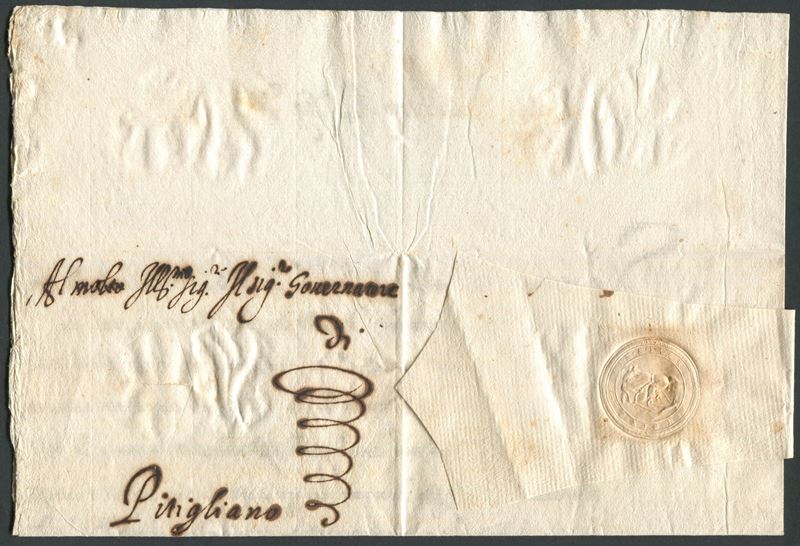 1630, Lettera da Roma a Pitigliano  - Auction Postal History and Philately - Cambi Casa d'Aste