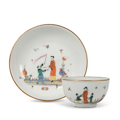 Tazza con Piattinomeissen, Verso il 1740
