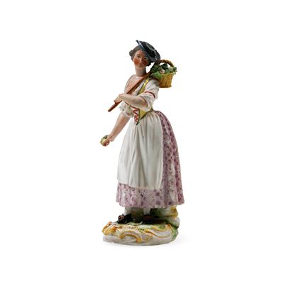 Figurina di Contadina.probabilmente Veneto, Verso la Fine del XVIII Secolo.