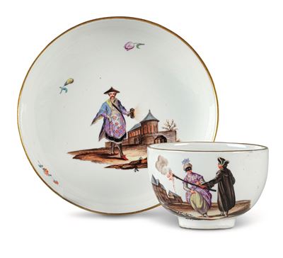 Tazza con Piattogermania, Manifattura di Höchst, Circa 1770