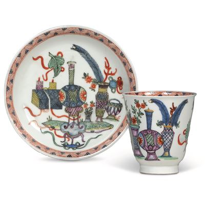 Tazza con Piattino Vienna, Manifattura Du Paquier, 1730 Circa