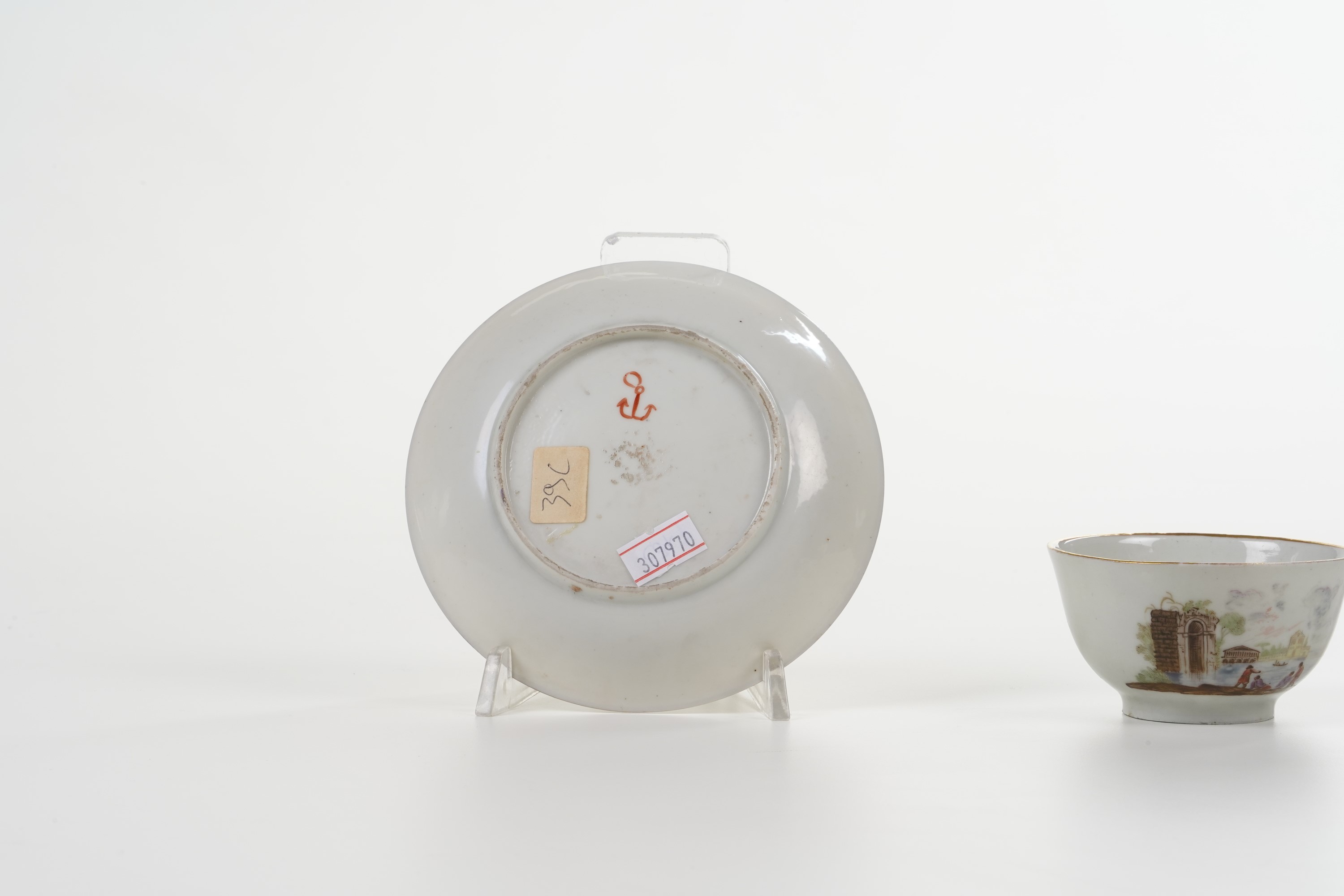 Una Tazza e un Piattinovenezia, Manifattura Cozzi 1765-1770 Circa