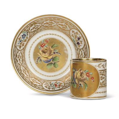 Tazza con Piattino Napoli, Manifattura Poulard-prad, 1810-1818 Circa
