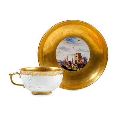 Tazza con Piatto Meissen, 1740 Circa