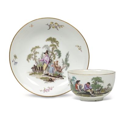 Tazza con Piattinomeissen, 1750 Circa