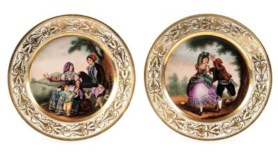 Coppia di Piattinapoli, 1830 Circa