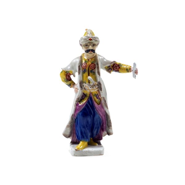 Figurina di turco. Meissen, metà del XVIII secolo.