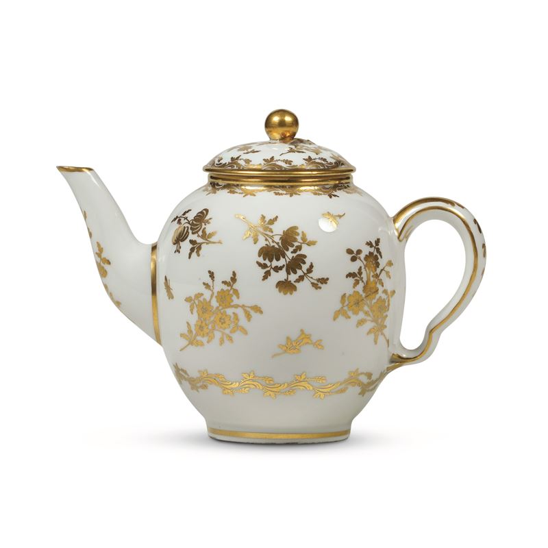 Teiera Francia, Manifattura di Sèvres, 1780 circa   - Asta Maioliche e Porcellane da Collezione - Cambi Casa d'Aste