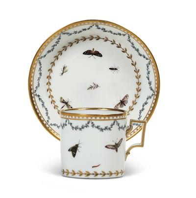 Tazza con Piattinonove, Manifattura Antonibon, Periodo Parolin, Verso il 1800