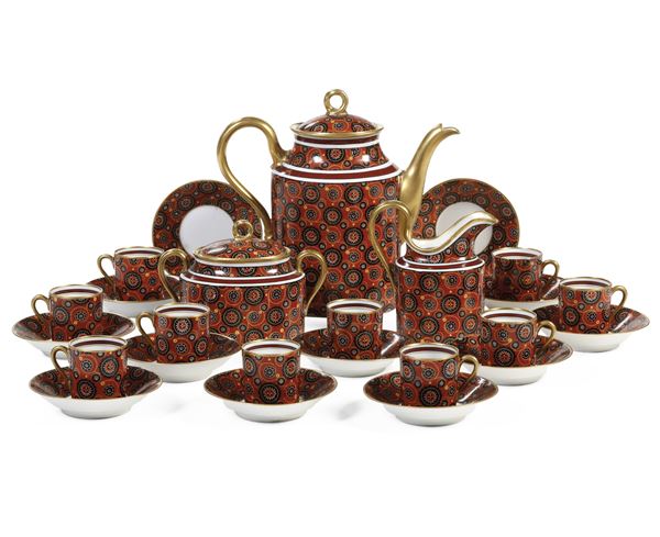 Servizio da caffé.  Doccia, Manifattura Richard Ginori, 1880-1890.