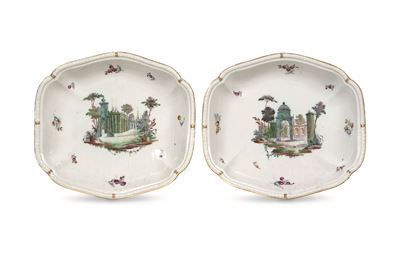 Coppia di Bacinelle “a Bersò”venezia, Manifattura Cozzi, 1775 Circa