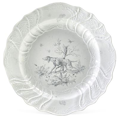 Raro Piatto Firmatomeissen, 1750 Circadecorazione: August Otto Ernst Von Dem Busch, 1760-1770 Cir...