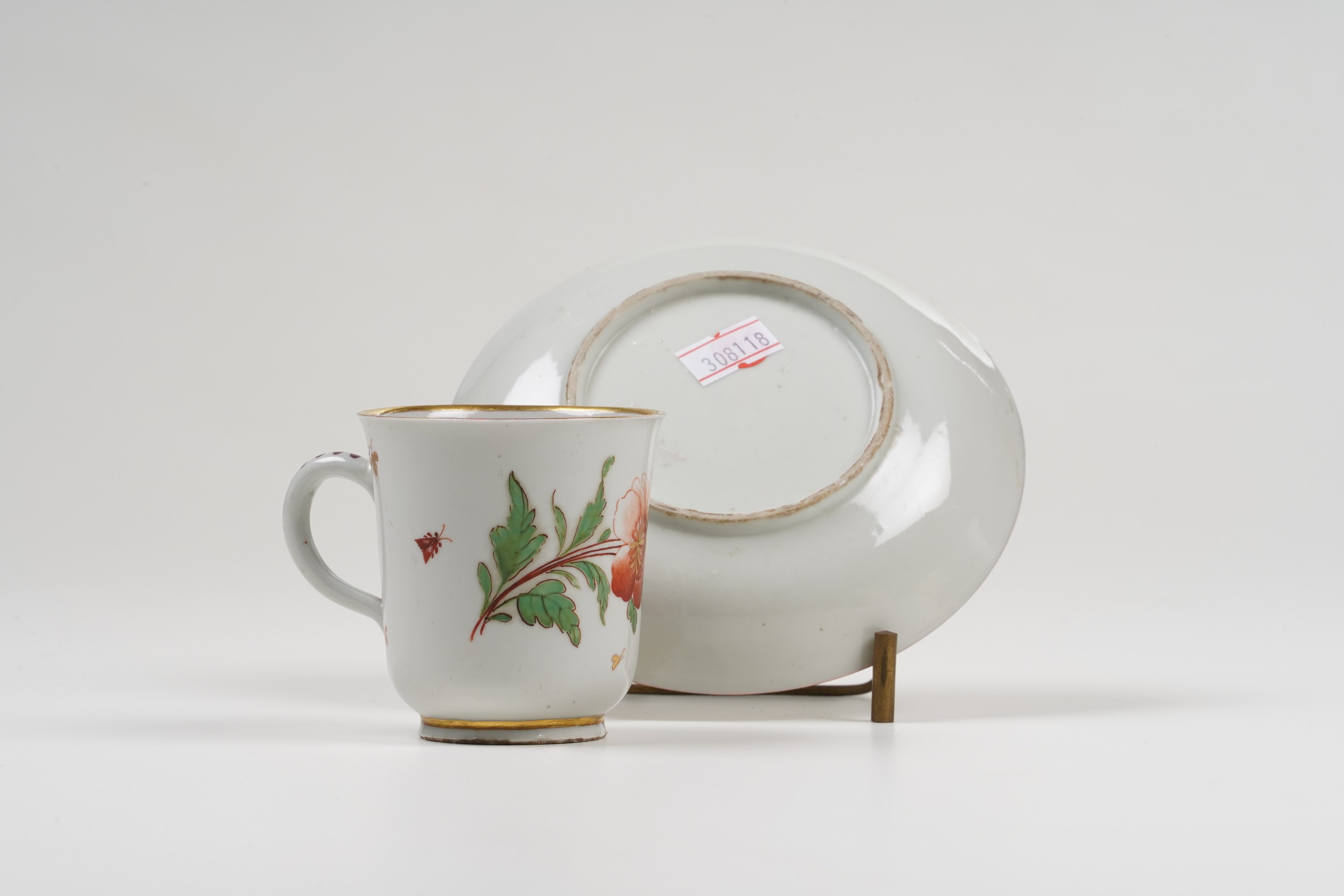 Tazza con Piattinodoccia, Manifattura di Carlo Ginori, 1750 Circa