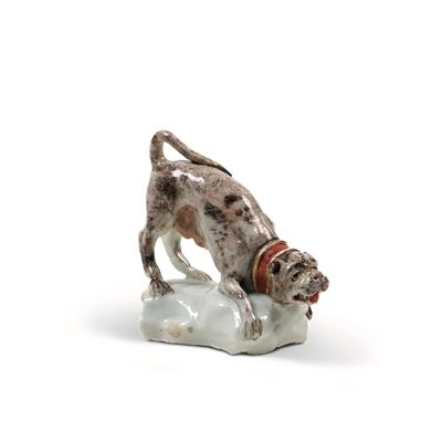 Rara Figurina di Molossonapoli, Capodimonte, Real Fabbrica di Carlo di Borbone,1748-1755modello d...