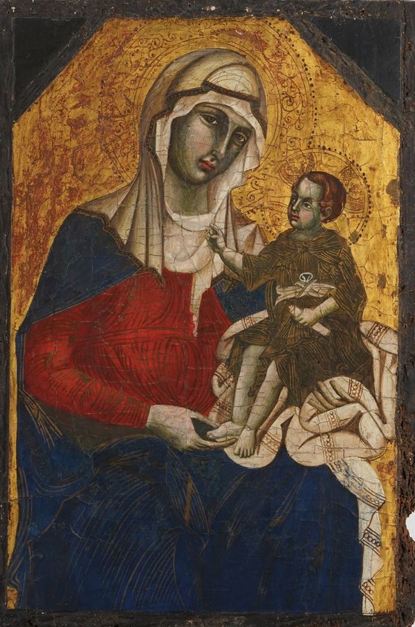 Nei modi della pittura toscana del XIV secolo Madonna con Bambino