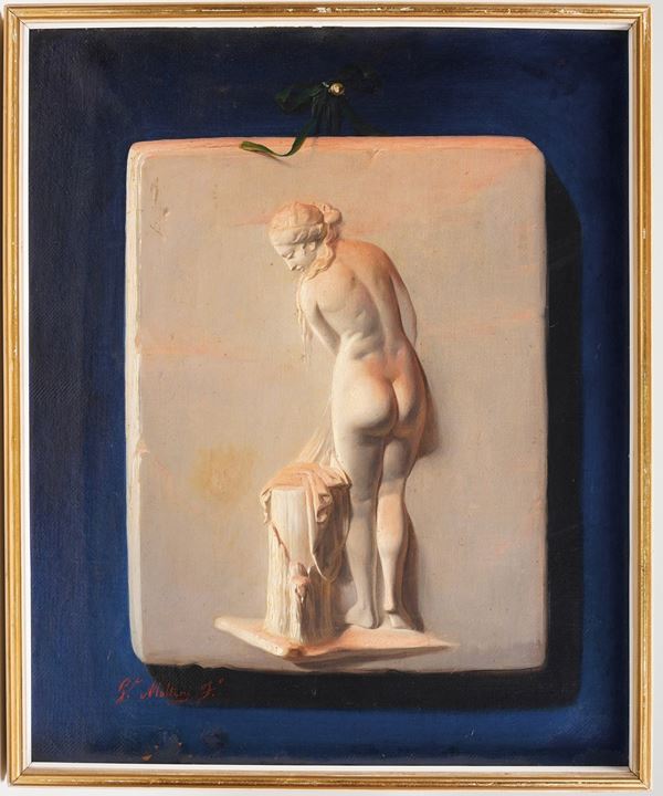 Giuseppe Molteni - Immagine di un rilievo con una bagnante