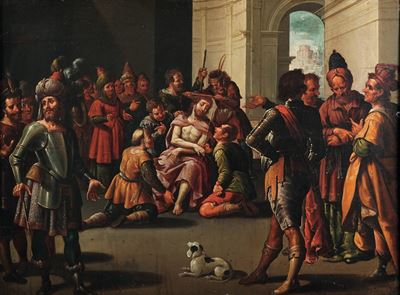 Scuola Fiamminga del XVII Secolo Cristo Deriso