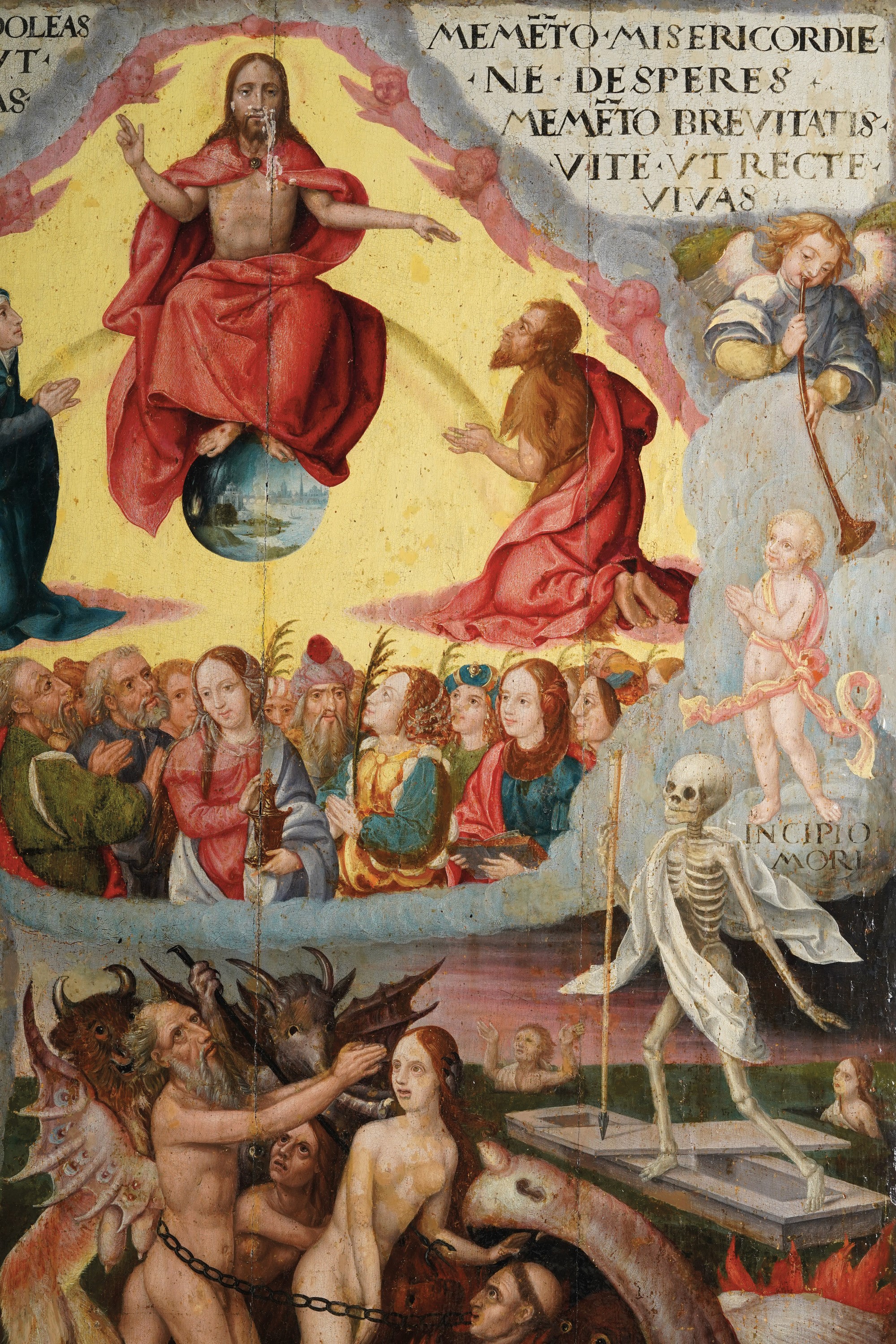 Scuola Fiamminga del XVII Secolo Giudizio Universale