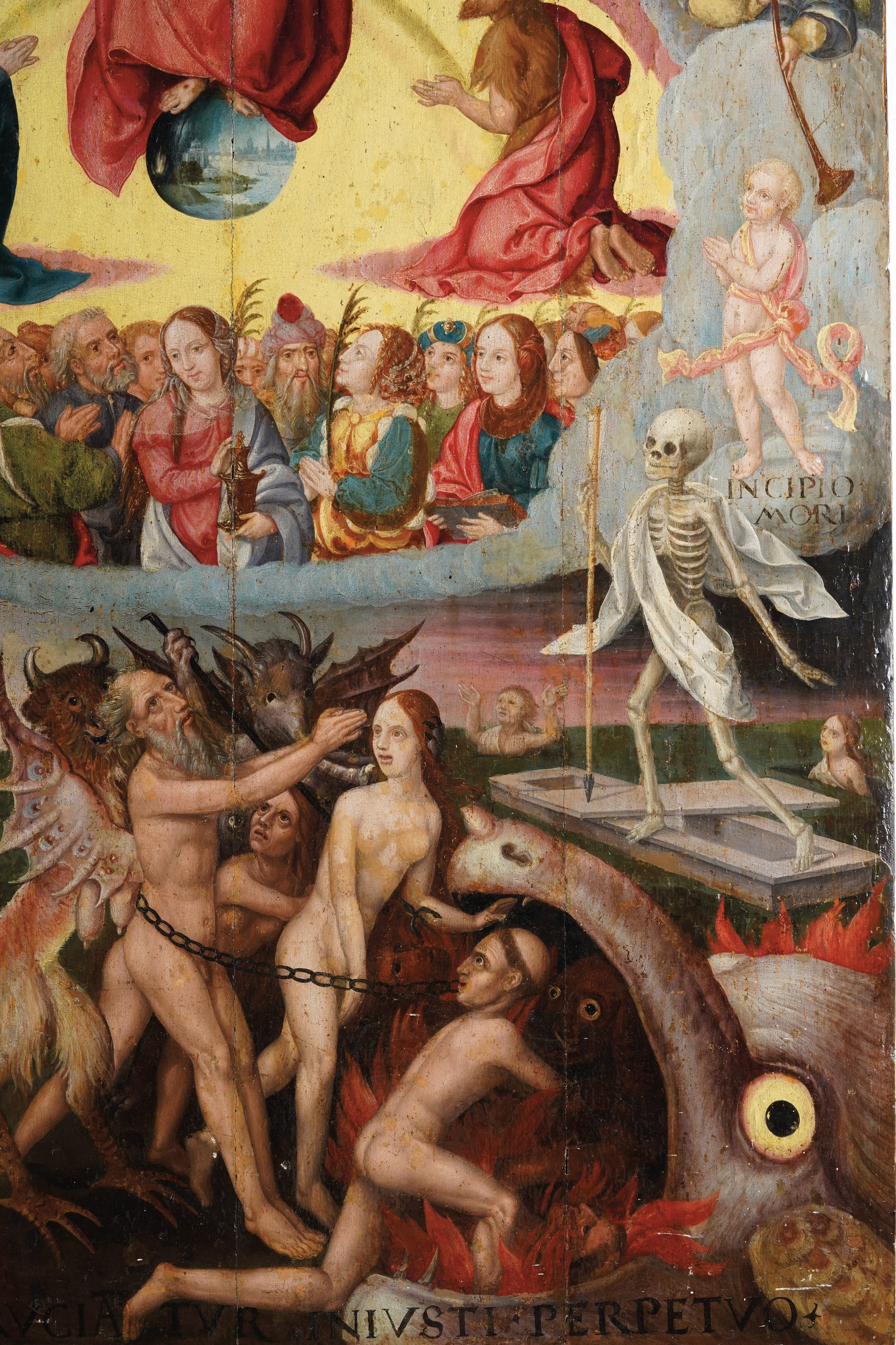 Scuola Fiamminga del XVII Secolo Giudizio Universale