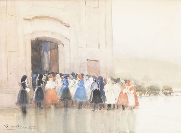 Processione davanti alla chiesa