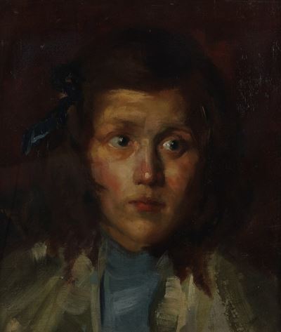 Pittore del XIX-XX Secolo Ritratto Femminile