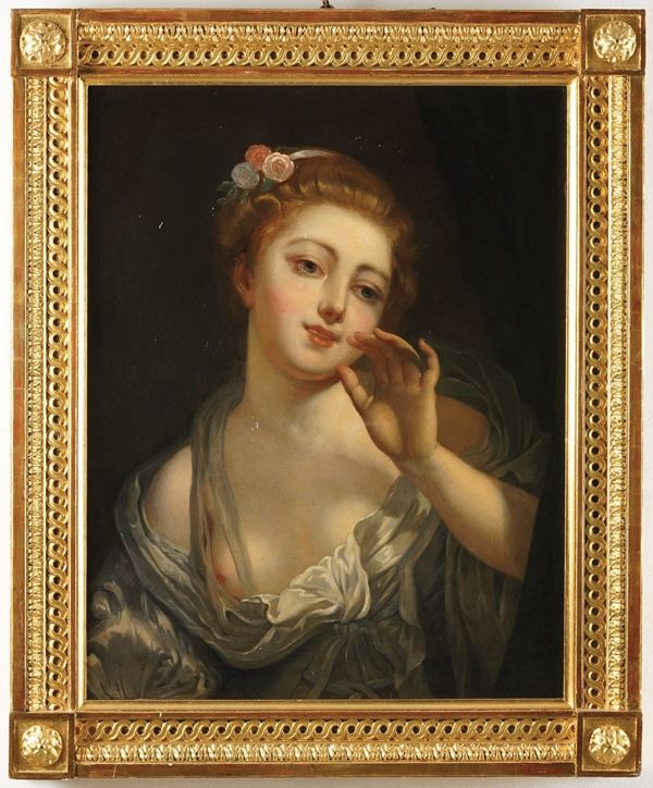 Ritratto di fanciulla con fiori