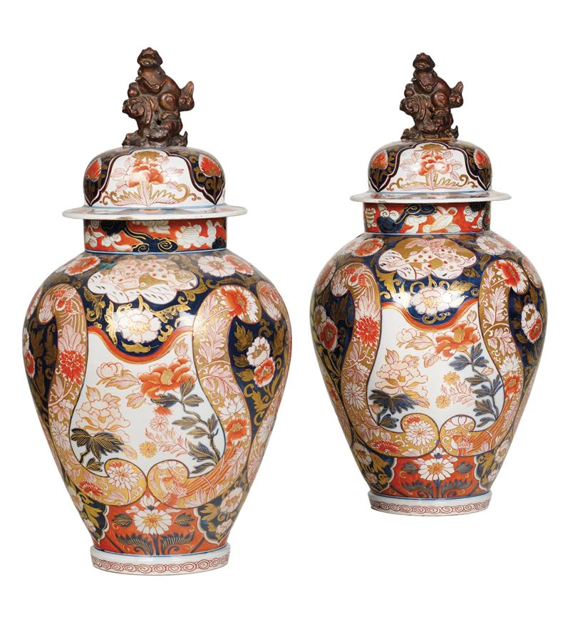 Coppia di potiches. Giappone, Samson, XIX secolo  - Asta Dimore Italiane - Cambi Casa d'Aste