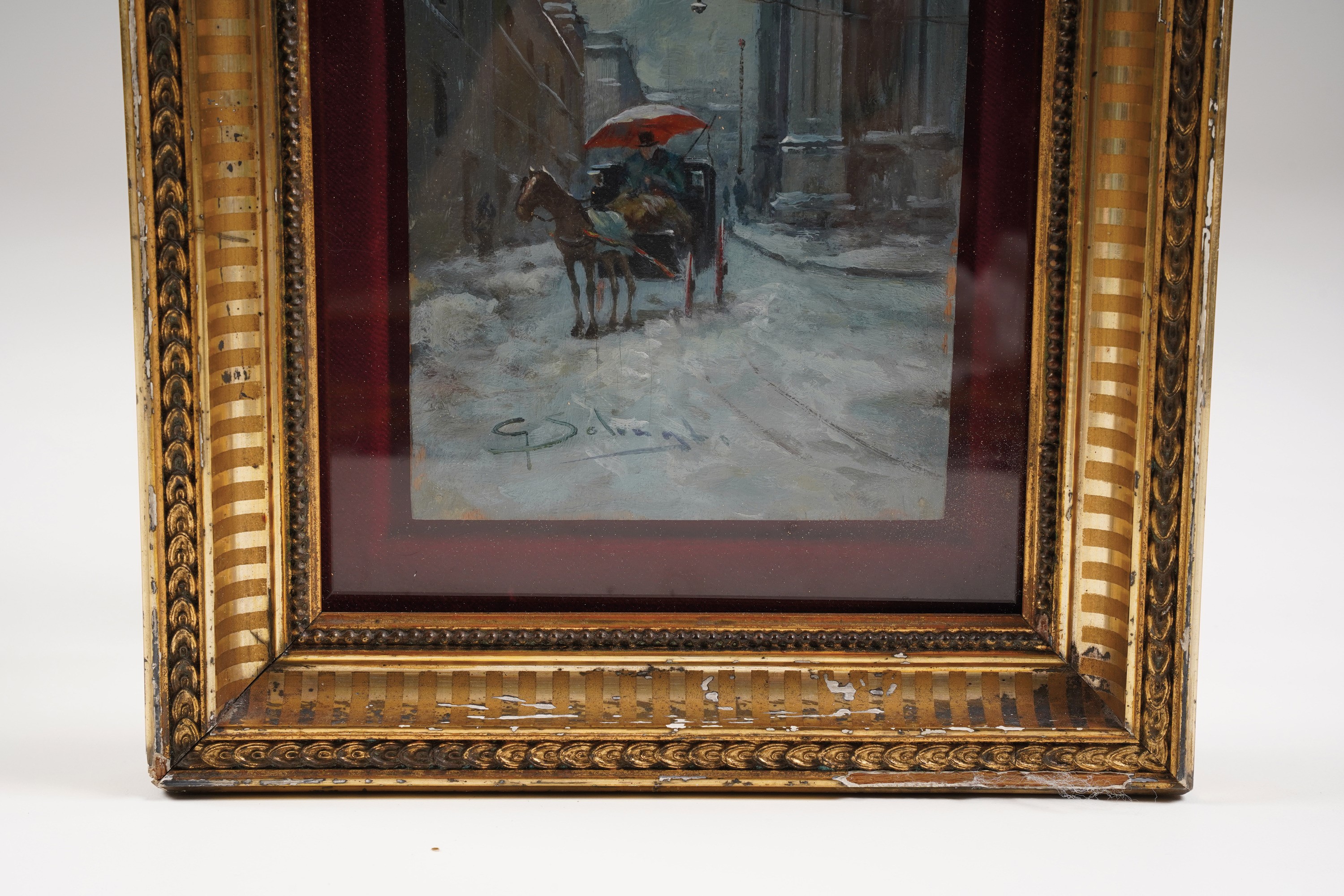 Giuseppe Solenghi - Tre Dipinti con Vedute di Milano