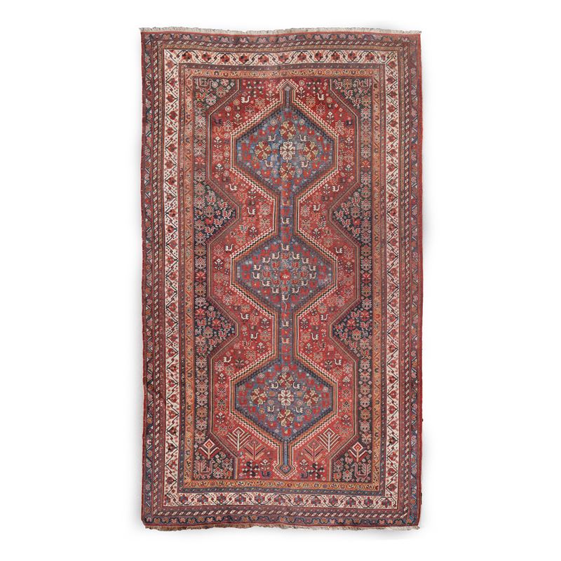 Tappeto Afshari, sud Persia fine XIX secolo  - Auction Carpets - Cambi Casa d'Aste