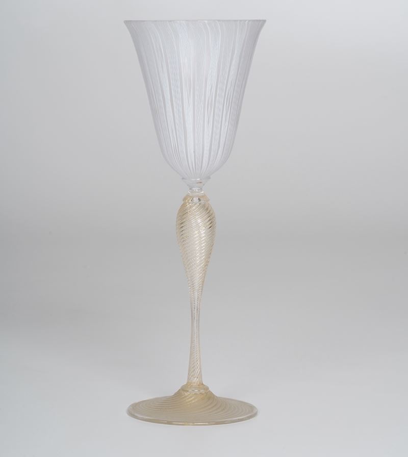 Tre vetri diversi, XIX e XX secolo.  - Auction Ceramics and glass - Cambi Casa d'Aste