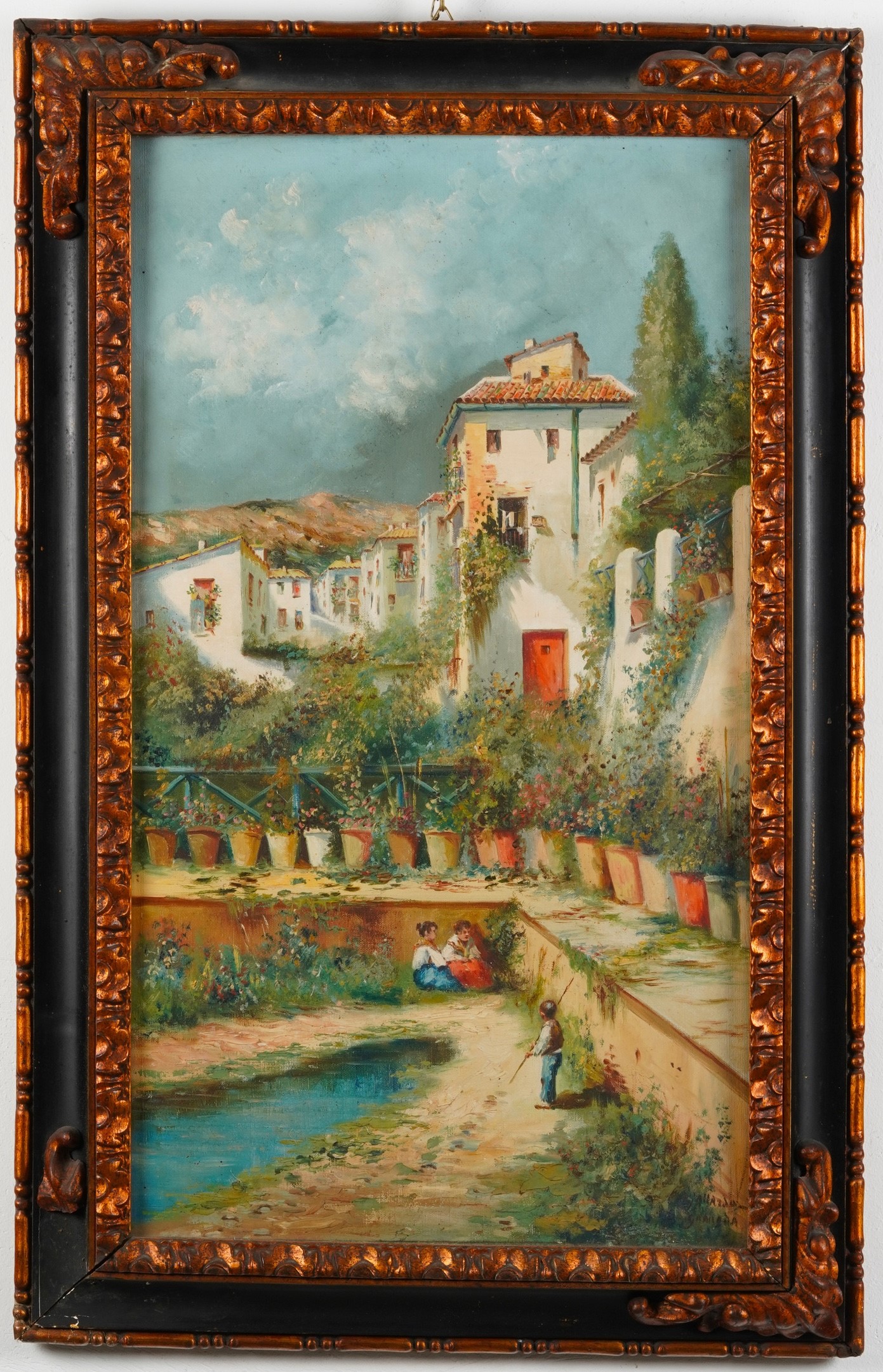 Luis Gallardo - Coppia di vedute cittadine