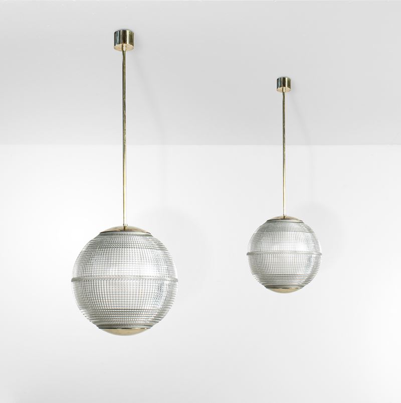 Due grandi lampade a sospensione.  - Auction Design - Cambi Casa d'Aste