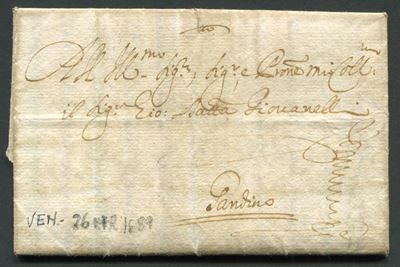1689, Venezia, Lettera per Gandino