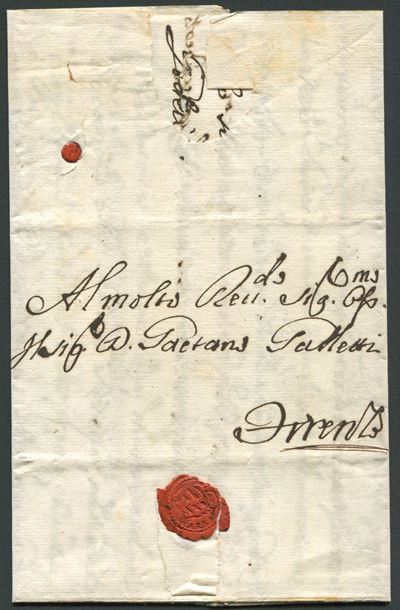 1737, Roma, Lettera per Firenze da Filippo Corsini
