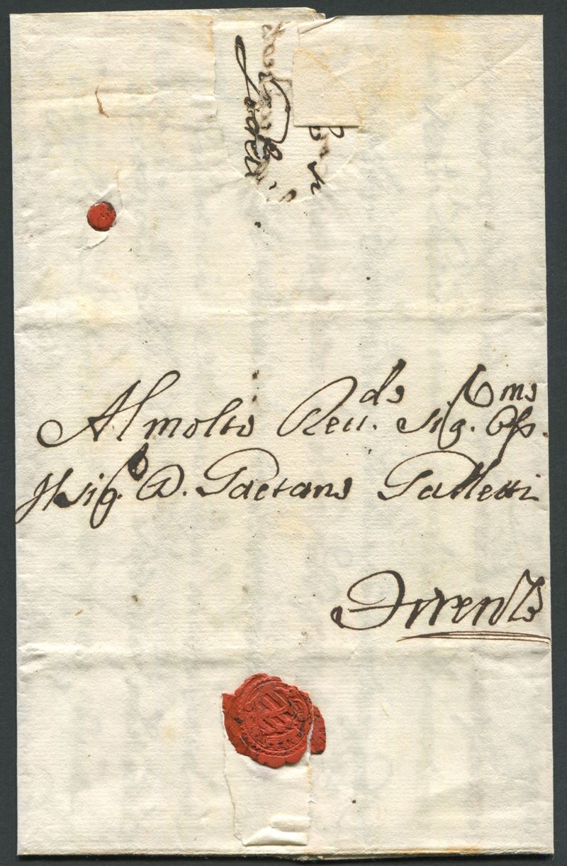 1737, Roma, Lettera per Firenze da Filippo Corsini  - Auction Postal History and Philately - Cambi Casa d'Aste