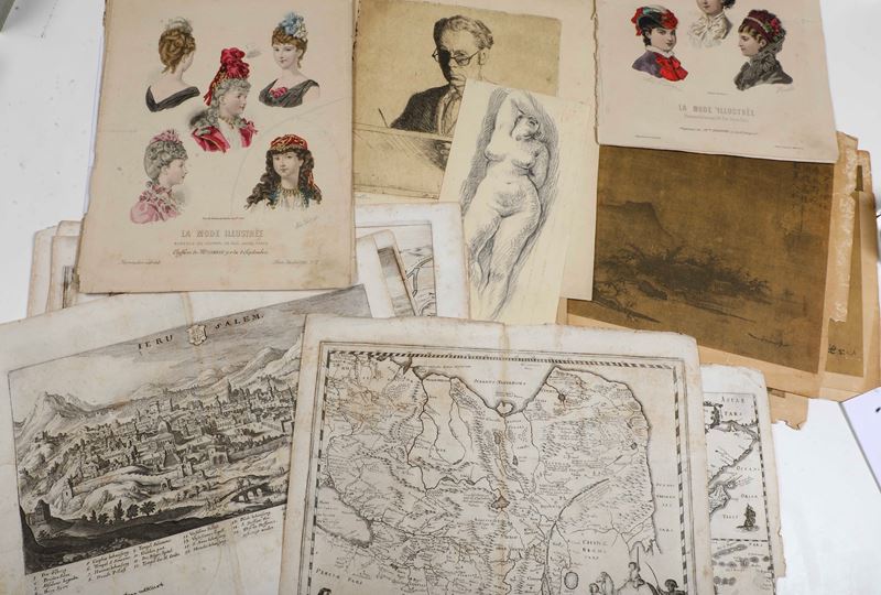 Miscellanea di stampe e illustrazioni, XVIII-XX secolo  - Asta Stampe Antiche e Moderne - Cambi Casa d'Aste
