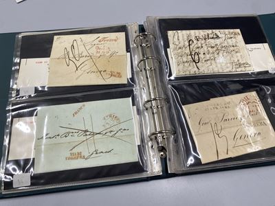 Lotto di 32 Lettere Prefilateliche Dell’area Vogherese e Genovese.