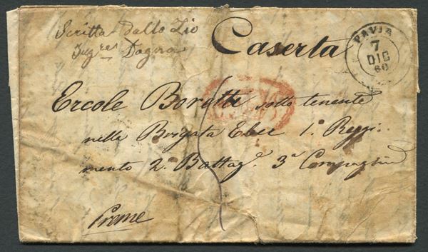 1860, Lettera dalla Guerra d’Italia, Lettera da Pavia a Caserta