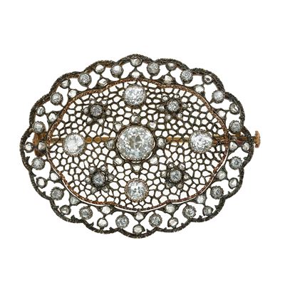 Buccellati, Spilla con diamanti di vecchio taglio