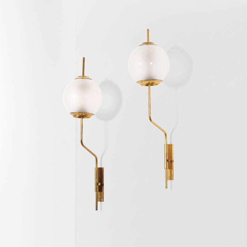 Luigi Caccia Dominioni : Due lampade a parete mod. LP10   - Auction Design LAB - Cambi Casa d'Aste