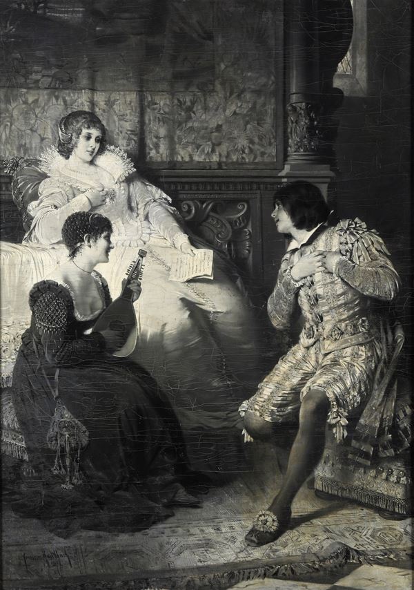 Hermann Kaulbach - Scena galante