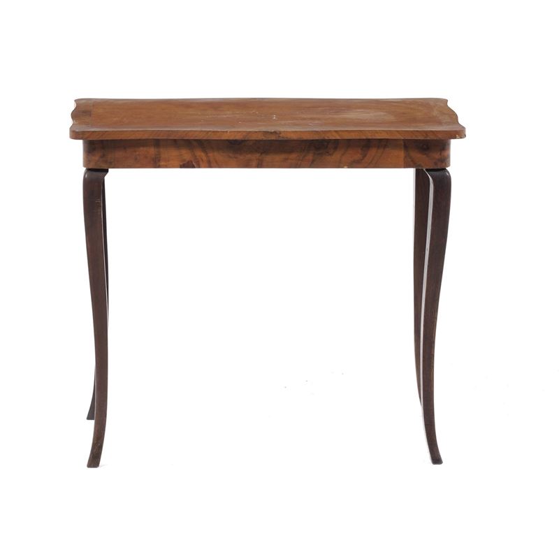 Tavolo con piano lastronato. XIX-XX secolo  - Auction Antique - Cambi Casa d'Aste