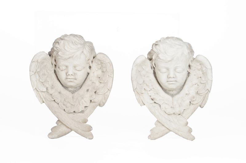 Coppia di angioletti  - Asta Antiquariato - Cambi Casa d'Aste