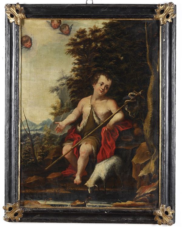 Scuola fiamminga del XVII secolo San Giovannino