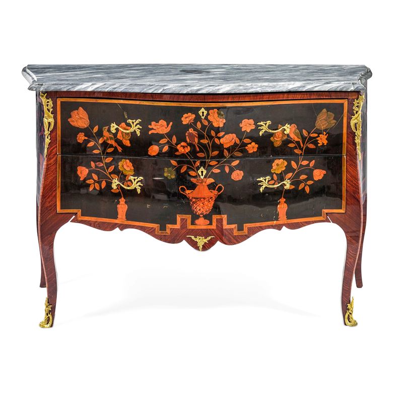 Commode intarsiata. Francia, fine XVIII secolo  - Auction Italian Mansions - Cambi Casa d'Aste