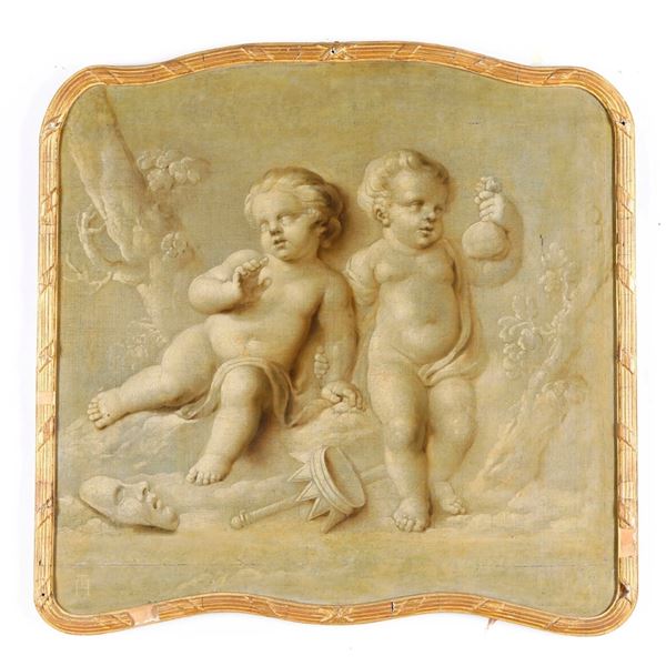 Scuola francese del XVIII secolo Giochi di putti