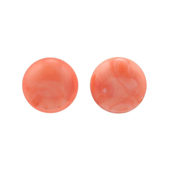 Orecchini con boules di corallo